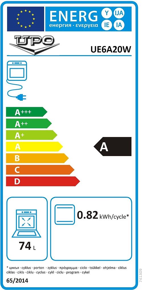 Upo UE6A20W gjutjärnsspis 60cm