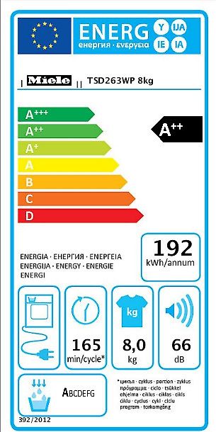 Miele TSD 263 WP kuivausrumpu