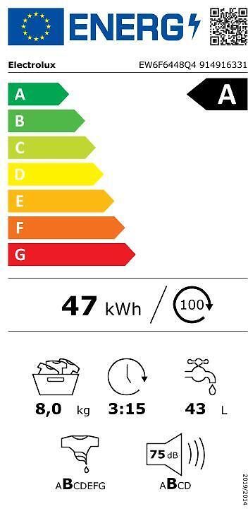 Electrolux EW6F6448Q4 PerfectCare 600 frontmatad tvättmaskin