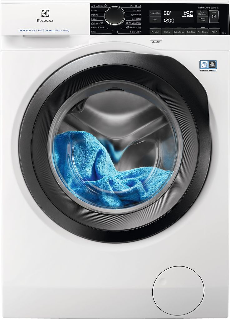 Electrolux EW7F7649U2  PerfectCare 700 edestä täytettävä pyykinpesukone