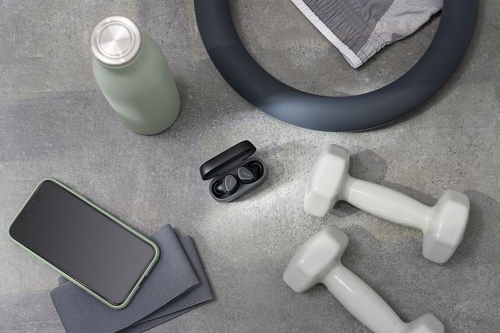 Jabra Elite 4 Active -vastamelunappikuulokkeet, musta