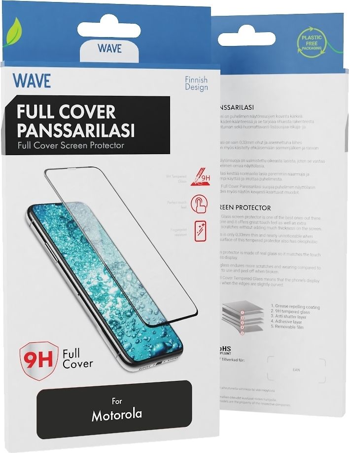 Wave Full cover pansarglas Motorola Moto G51 5G svart