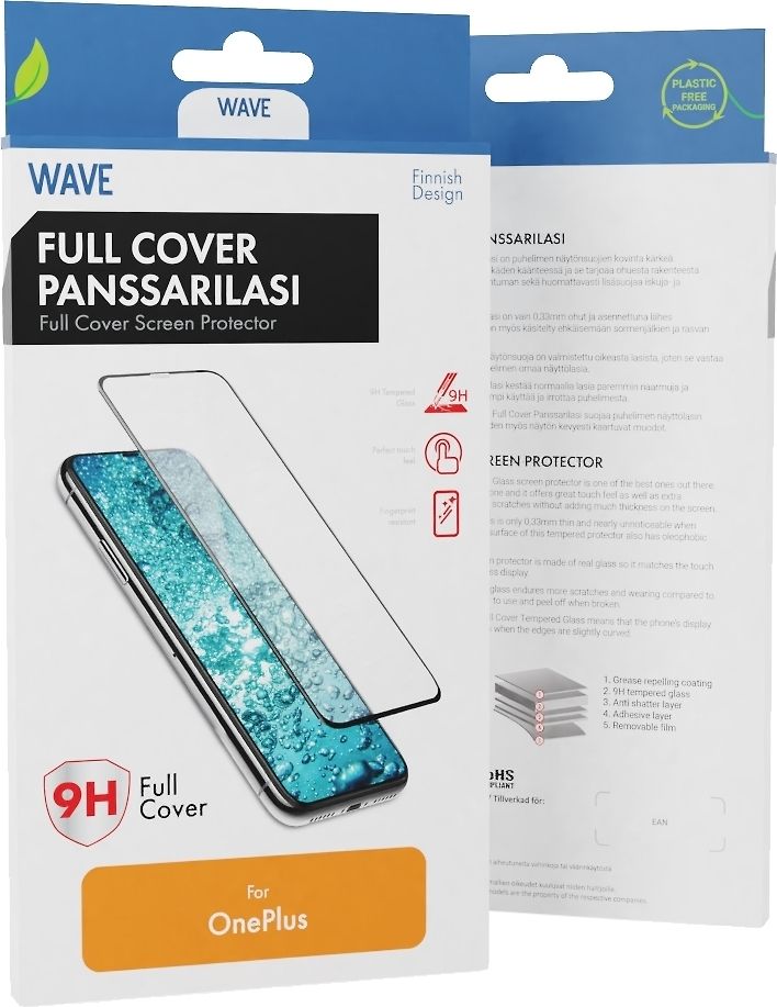 Wave Full cover 3D pansarglas OnePlus 9 Pro