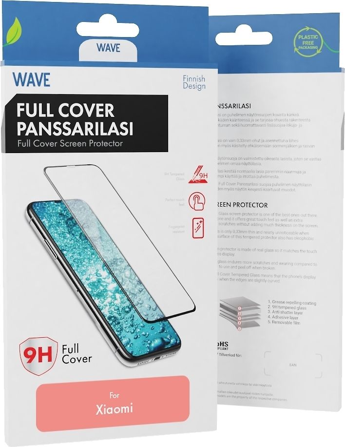 Wave Full cover panssarilasi Xiaomi Redmi Note 11