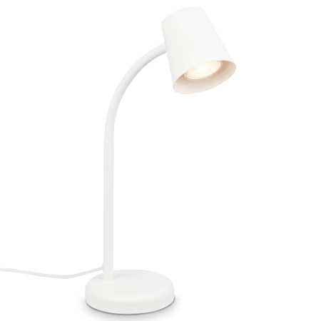 Skriva bordslampa vit