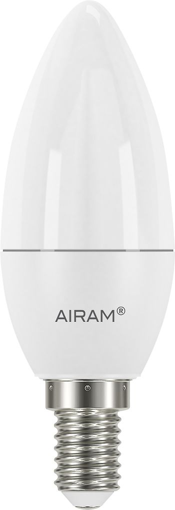 Airam LED bastulampa, E14, 2800 K, 470 lm, opal