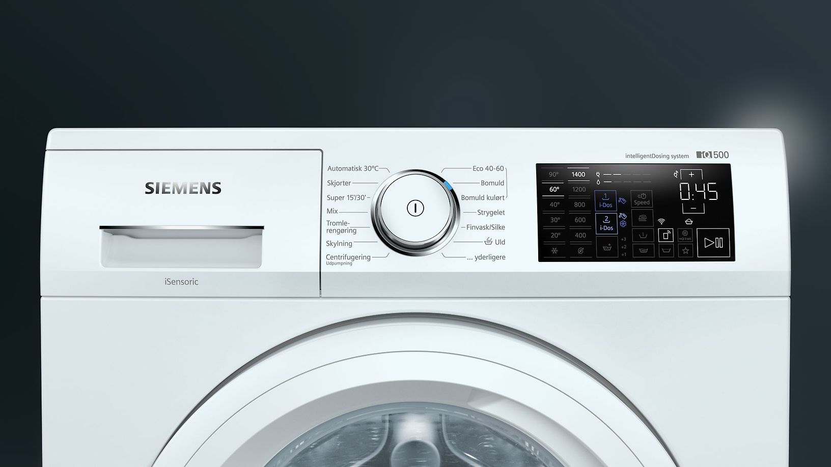 Siemens WM14PIHDN iQ500 edestä täytettävä pyykinpesukone