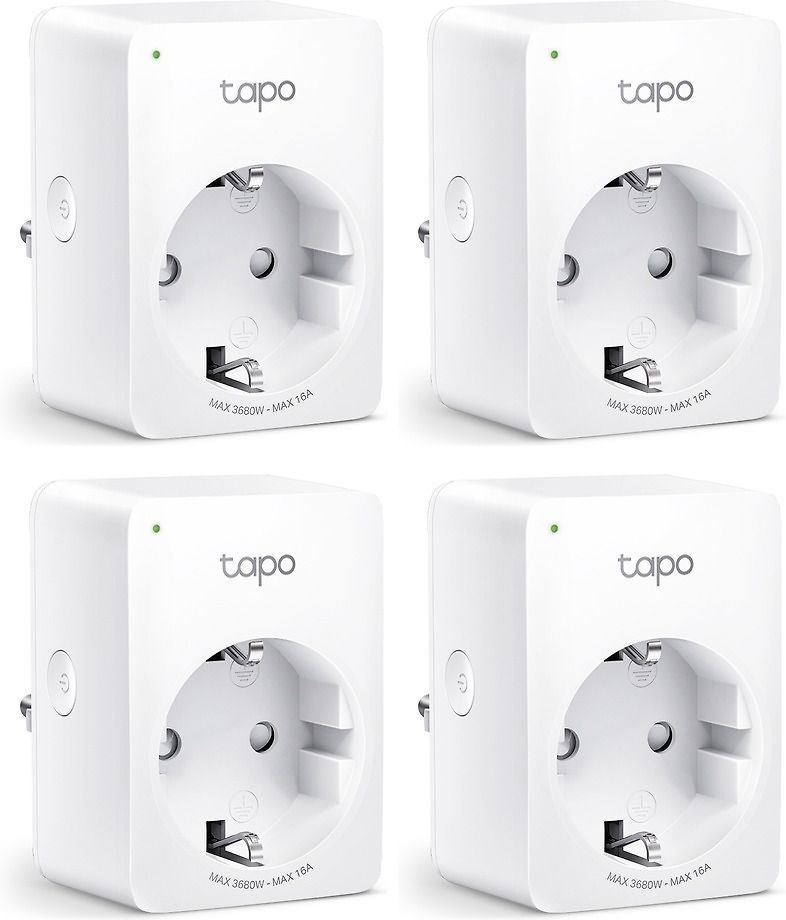 TP-LINK Tapo P110 - fjärrstyrt  WiFi strömuttag med förbrukningsmätare (4-pack)