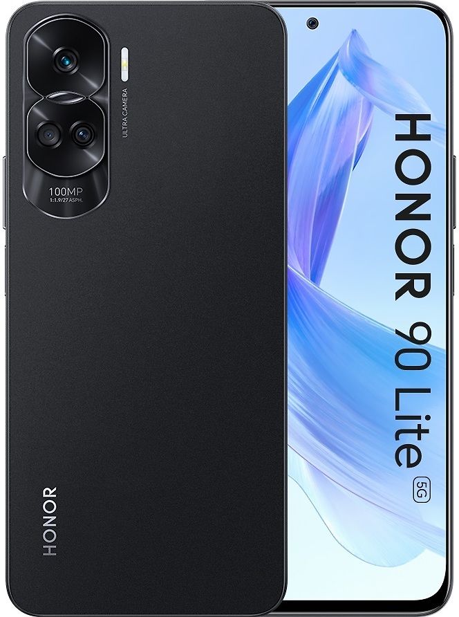 Honor 90 Lite 5G -puhelin, 256/8 Gt, Midnight Black