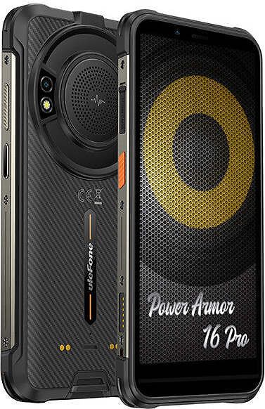 Ulefone Power Armor 16 Pro -puhelin, 64/4 Gt, musta