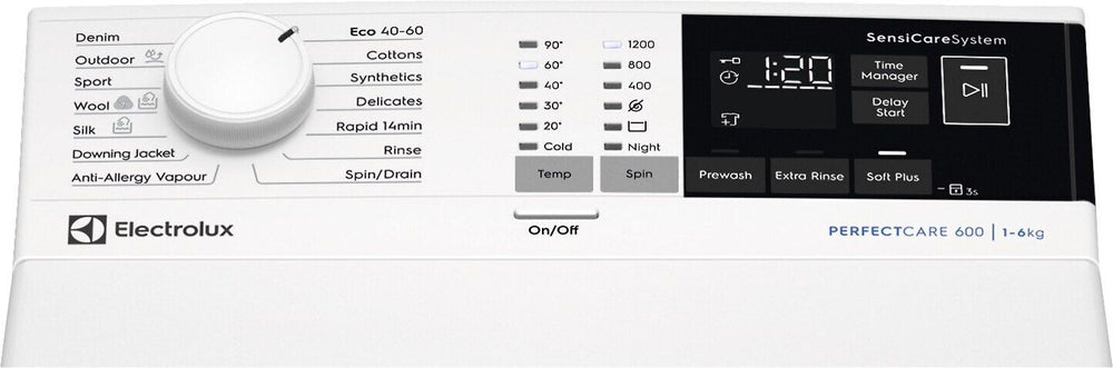 Electrolux EW6T5226C4 PerfectCare 600 päältä täytettävä pyykinpesukone