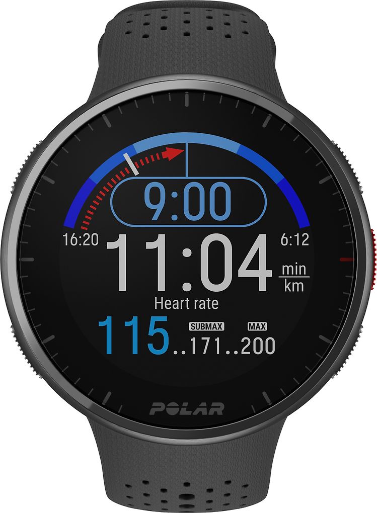 Polar Pacer Pro -GPS-aktivitetsklocka Carbon Gray