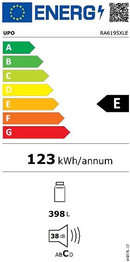 Upo RA6195XLE kylskåp stål