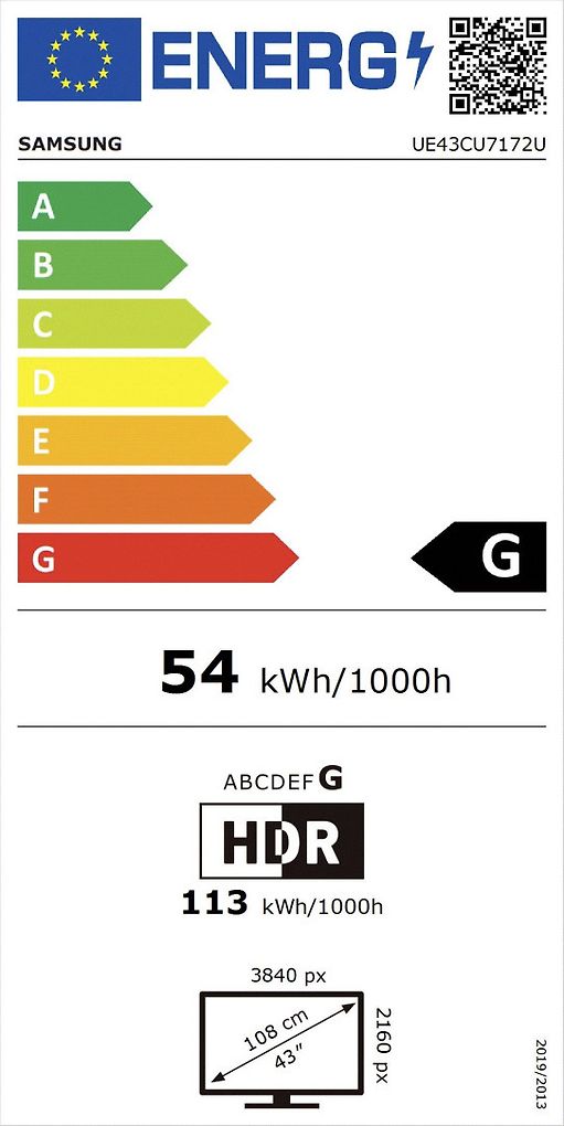 Samsung CU7172 43" 4K LED TV