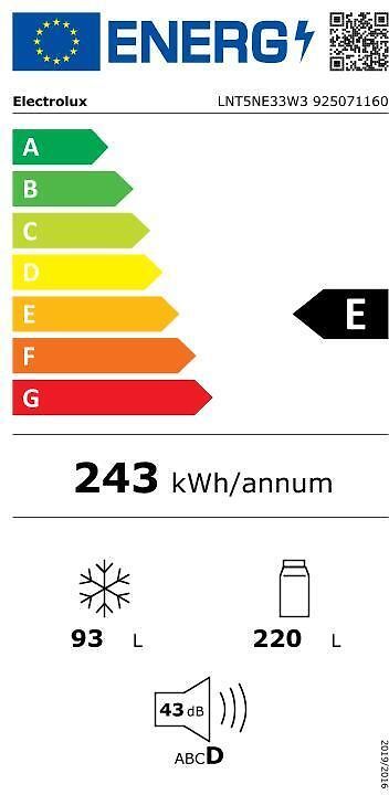 Electrolux LNT5NE33W3 Kyl/frys