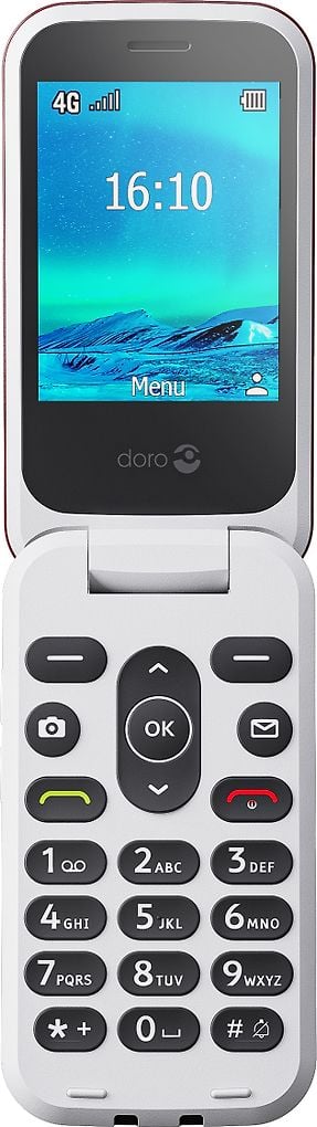 Doro 2821 4G röd/vit