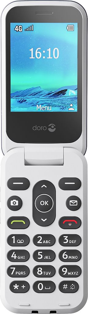 Doro 2821 4G sininen/valkoinen