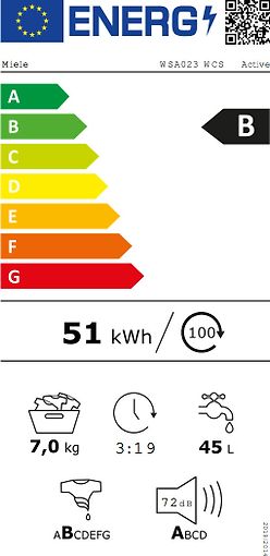 Miele tvättmaskin 7kg