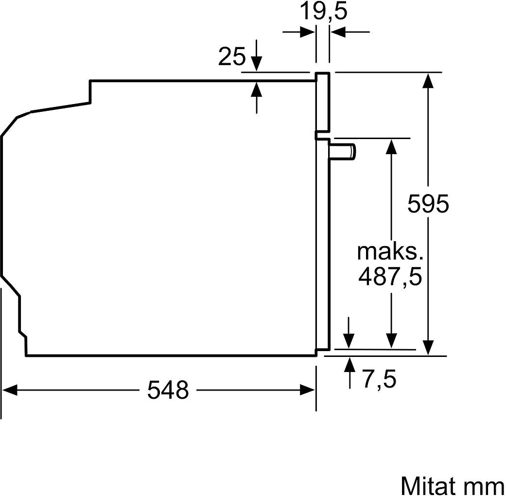 Siemens HB510ABR0S iQ100 - ugn, stål