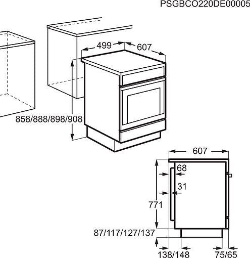 Electrolux LKR54000NX -keraaminen liesi, teräs