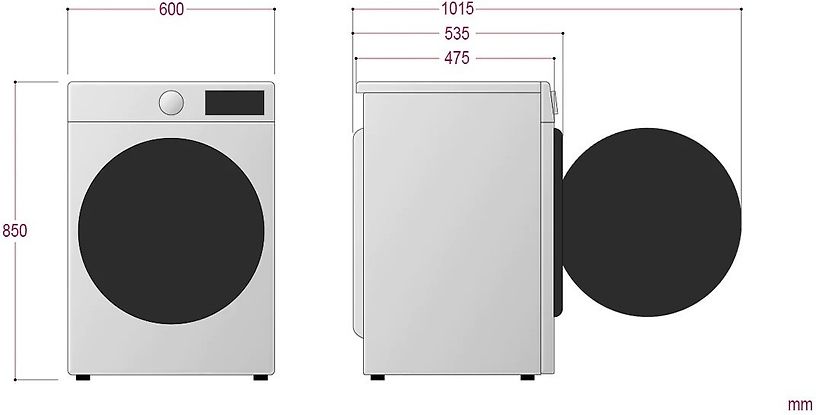 LG F2Y5PRP6W -kuivaava pesukone