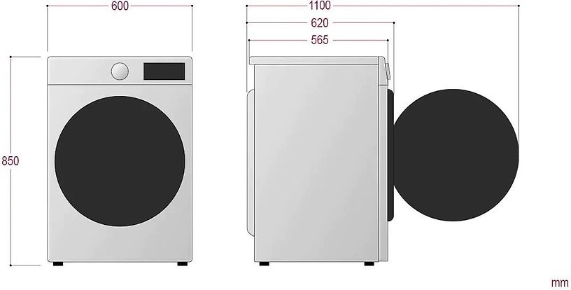 LG F4Y5ERP0W -kuivaava pesukone