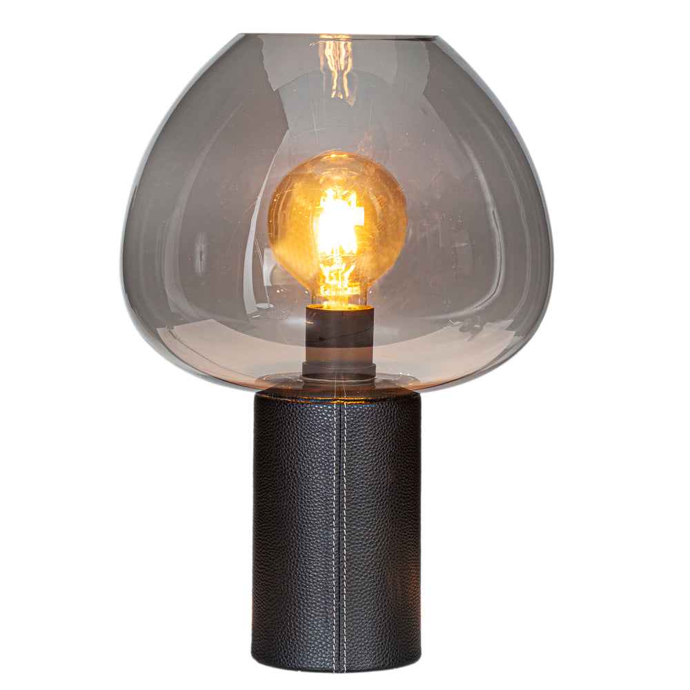 Cozy bordlampa h43cm svart/grå