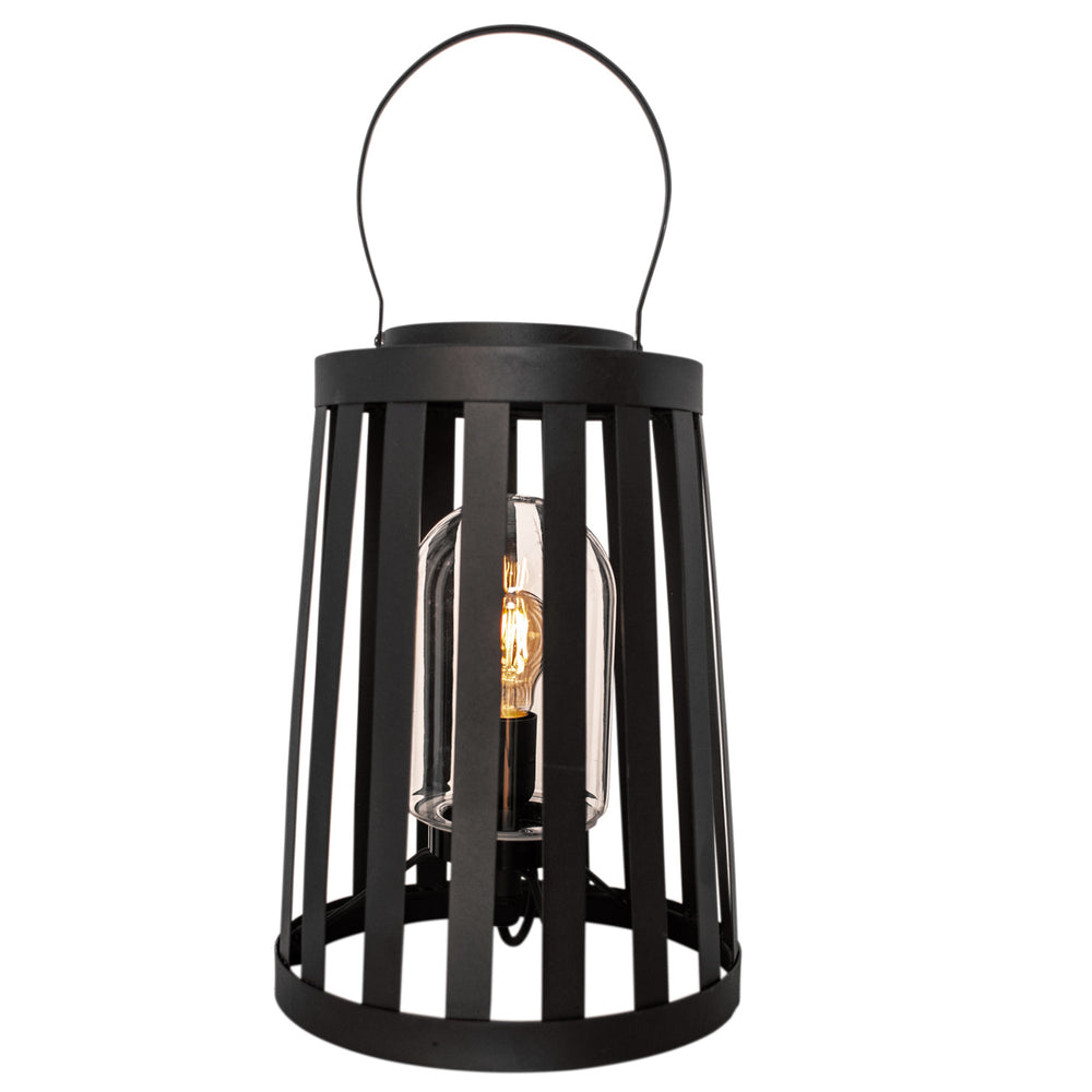 Delphia bords/golvlampa ip44 sandsvart