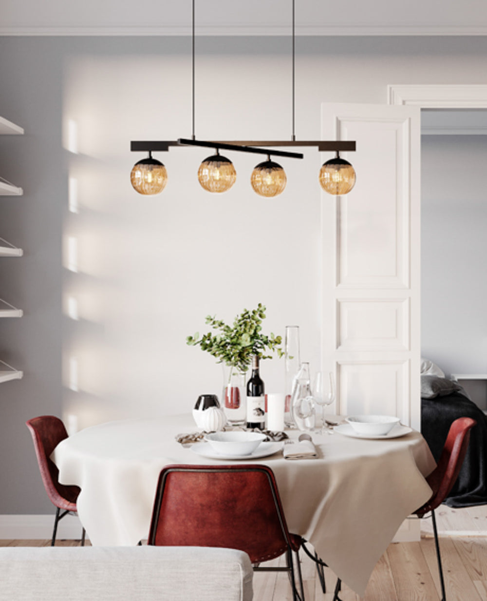 Labelle 4-os riippuvalaisin musta/savunharmaa