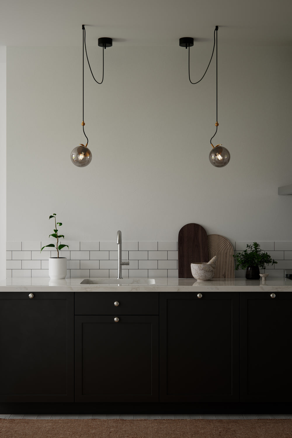 Carry taklampa rökmönstrad