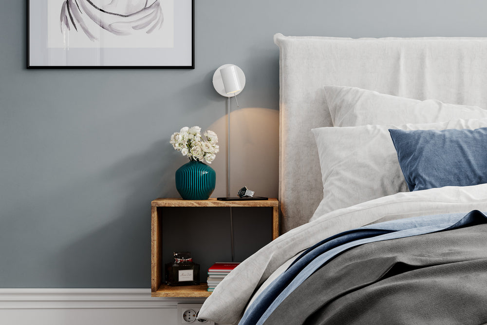 Correct vägglampa mattvit