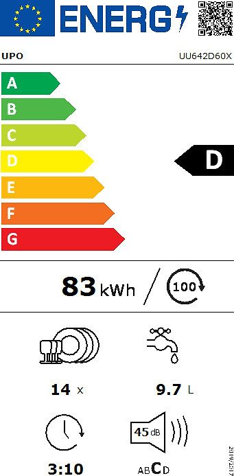 Upo UU642D60X - diskmaskin, stål