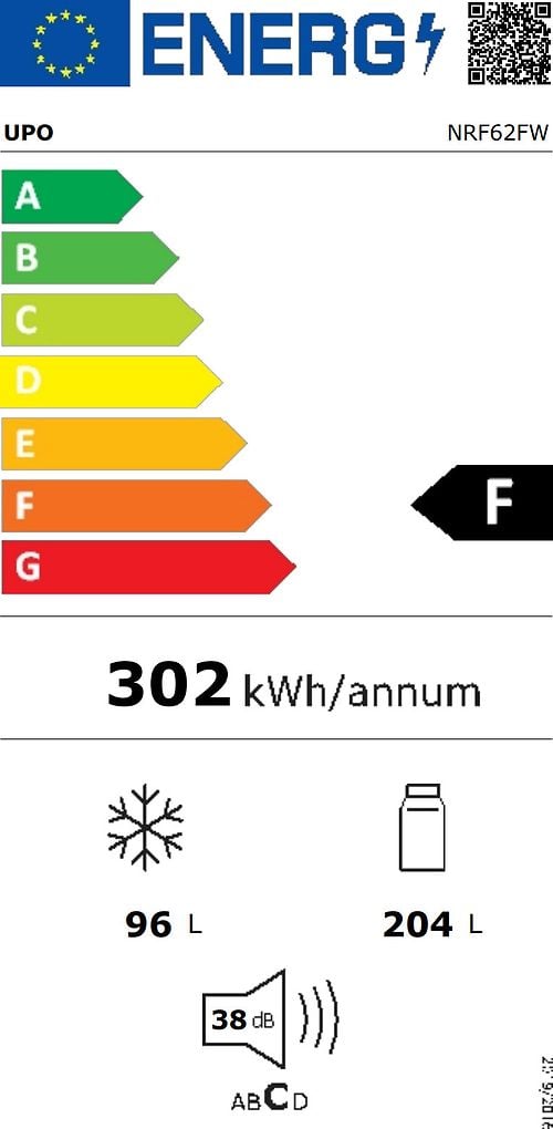 Upo NRF62FW - kyl/frys, vit