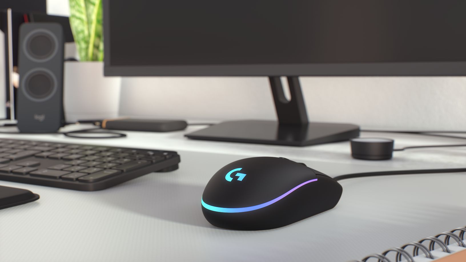 Logitech G203 Lightsync -pelihiiri, musta