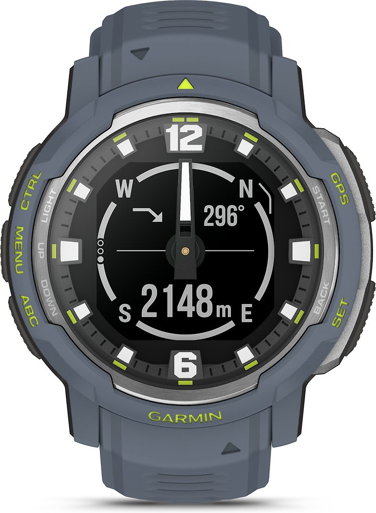 Garmin Instinct Crossover - Standard Edition, Blå granit