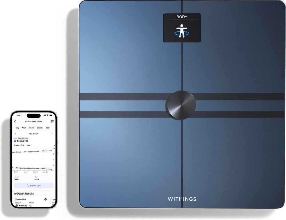 Withings Body Comp Black kroppsanalysvåg med wifi-anslutning