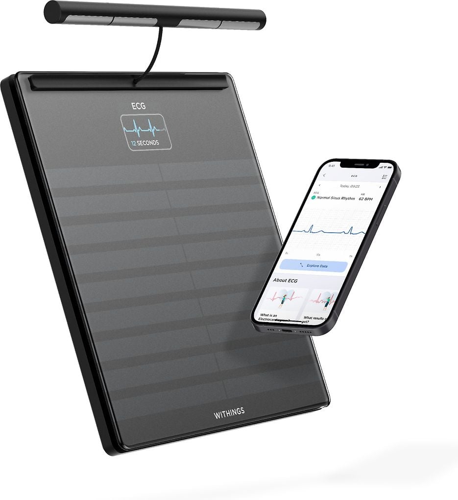 Withings Body Scan -älyvaaka, musta