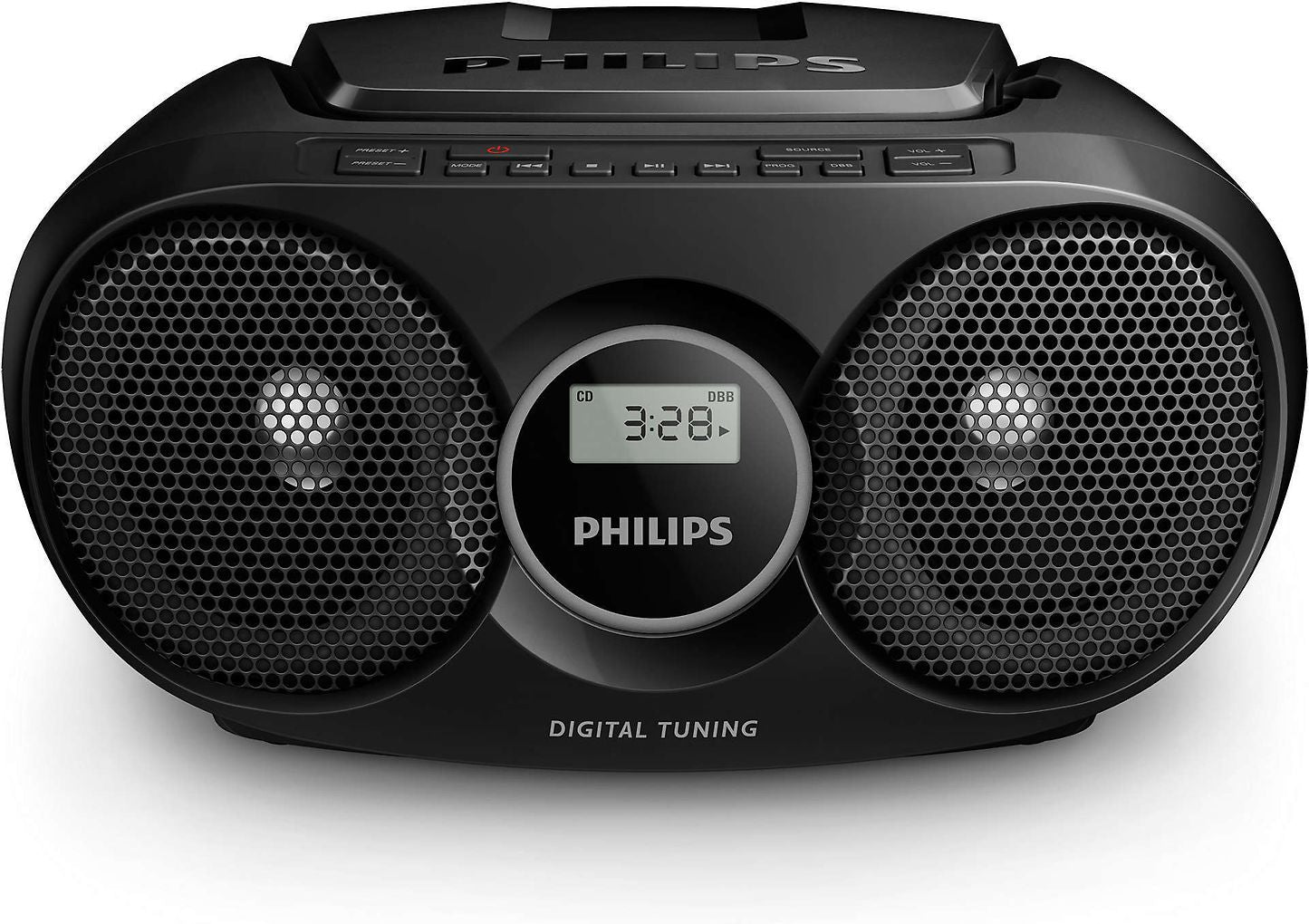 Philips AZ215B -kannettava CD-soitin, musta