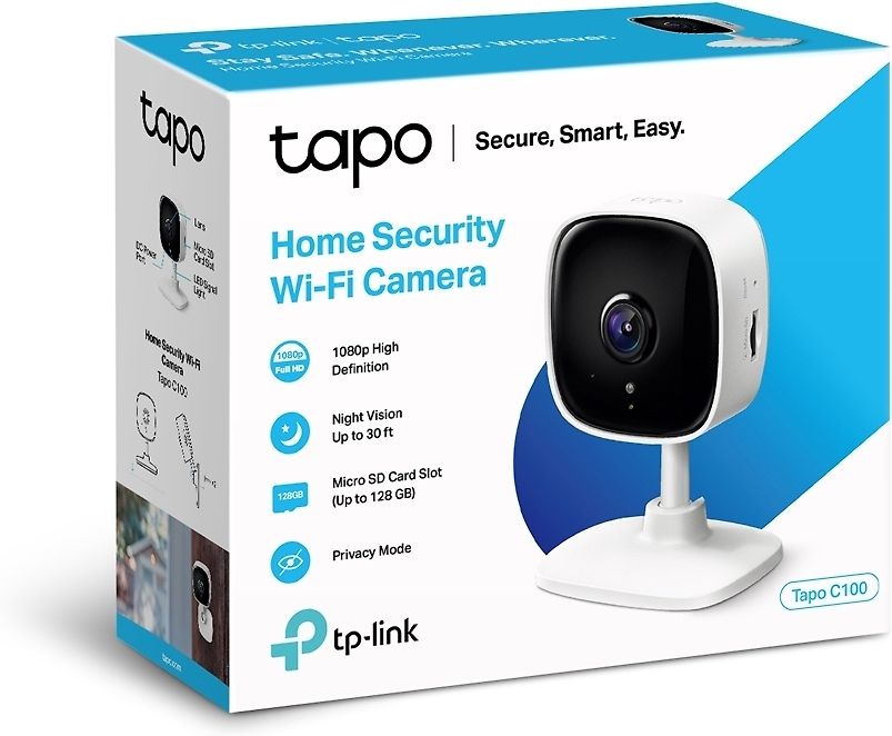 TP-LINK Tapo C100 -valvontakamera sisäkäyttöön