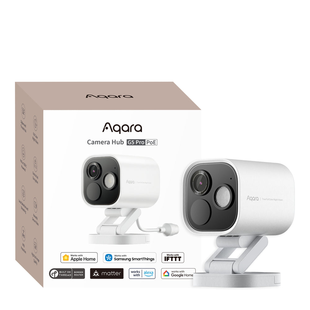 Aqara Camera Hub G5 Pro PoE valvontakamera sisä- ja ulkokäyttöön, valkoinen – kuva 2