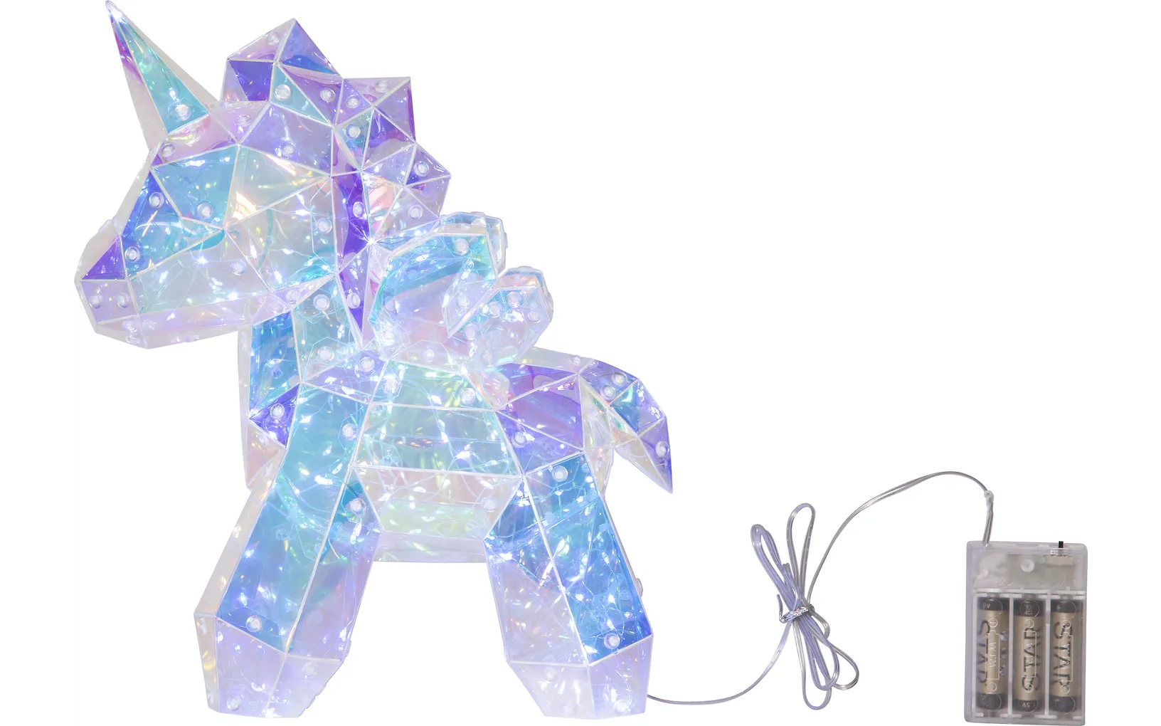 Star Trading Magic LED-enhörning med ljus, bordsdekoration, 30 cm