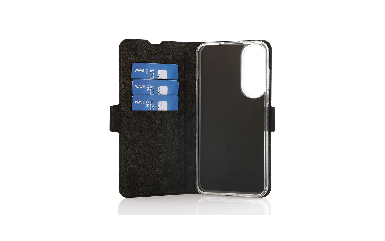 Wave Book Case suojakotelo, OnePlus Nord 5, musta