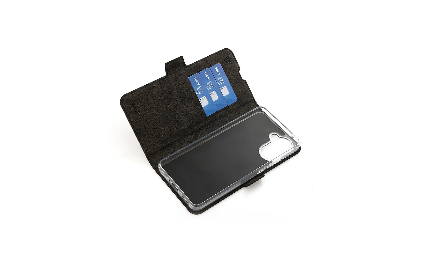 Wave Book Case suojakotelo, OnePlus Nord CE5, musta