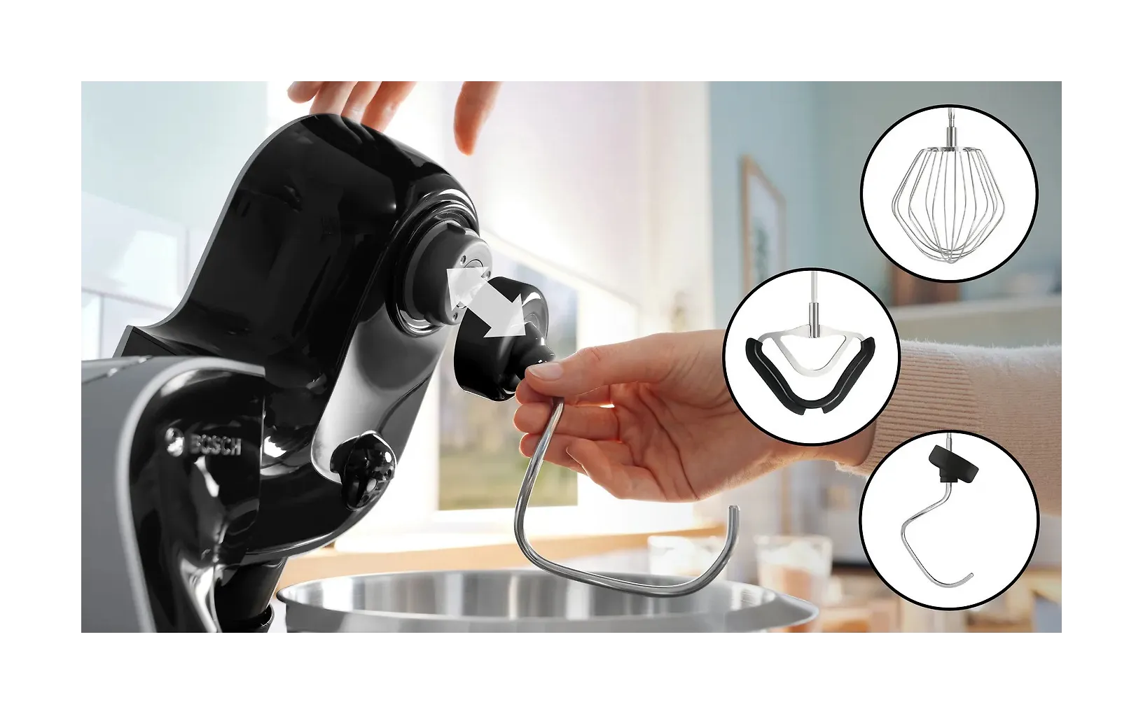 Bosch Serie 4 Assistent MUM5XC4E, svart