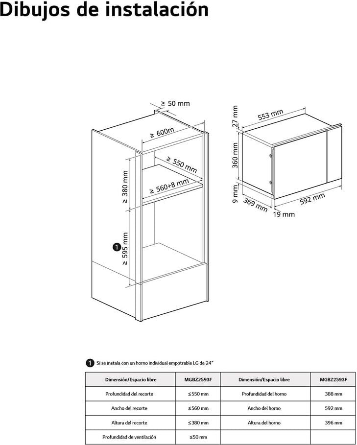 LG MG7Z2593D mikroaaltouuni, teräs – kuva 3