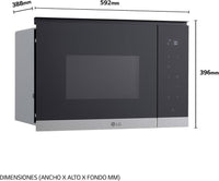 LG MG7Z2593D mikroaaltouuni, teräs – kuva 2