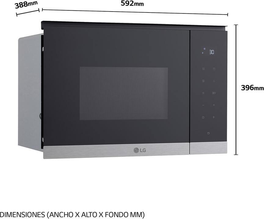 LG MG7Z2593D mikroaaltouuni, teräs – kuva 2