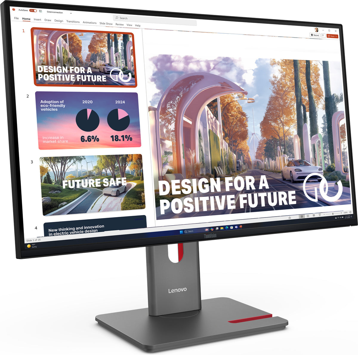 Lenovo ThinkVision P27QD-40 27" WQHD-näyttö – kuva 4
