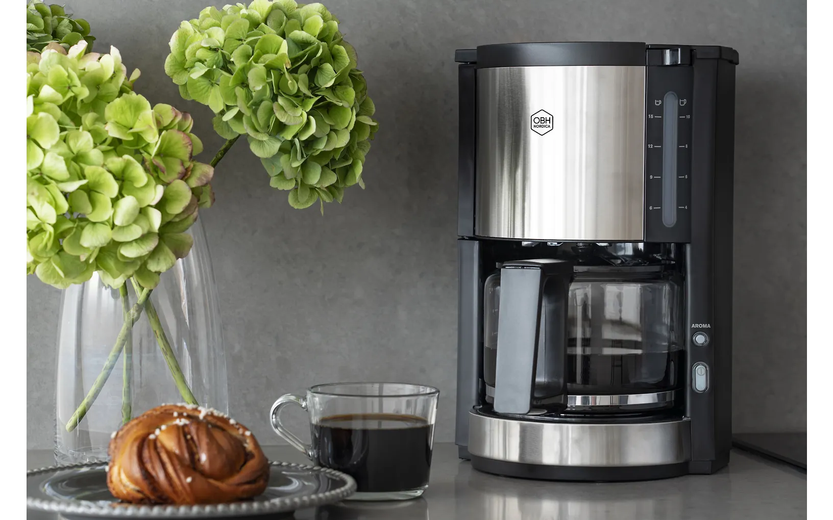 OBH Nordica Pro Aroma Plus kaffebryggare 1,25 l / 10 koppar