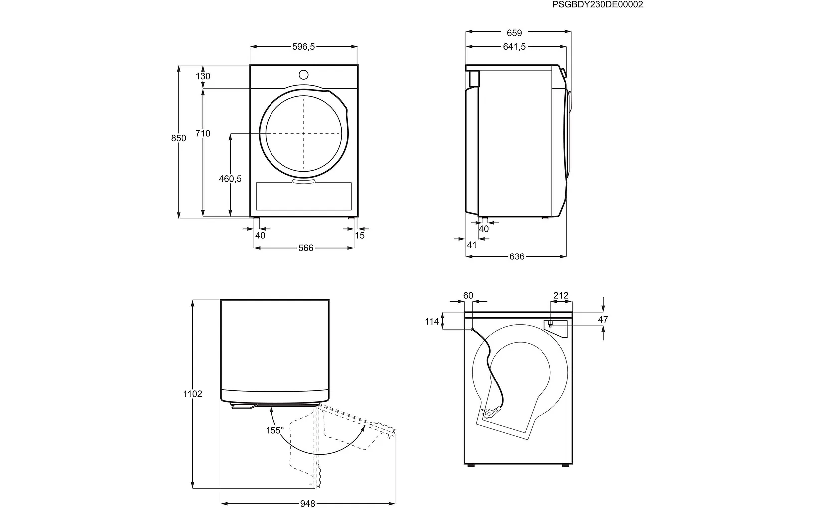 Electrolux 600 GentleCare torktumlare (EDI632E95E)